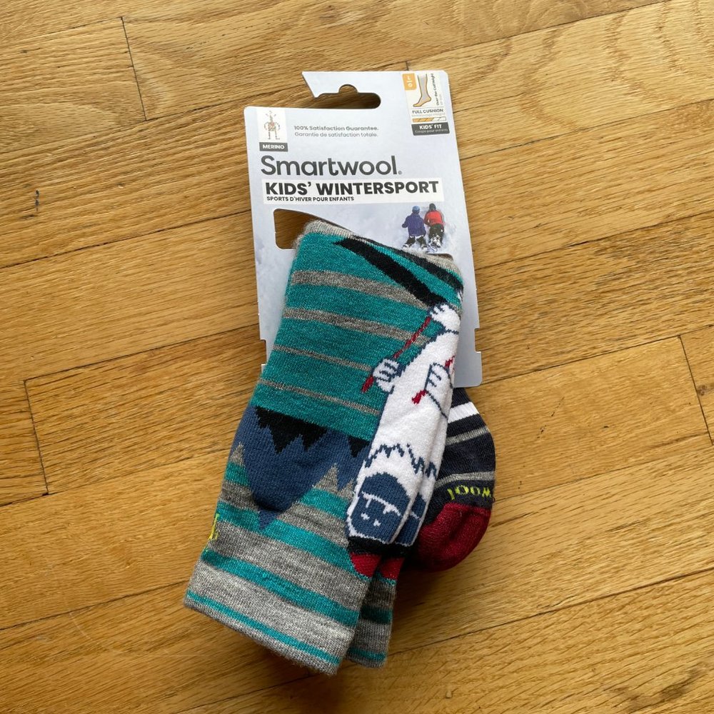 Smartwool Yeti Wintersport Socks - Kids Size L - NWT